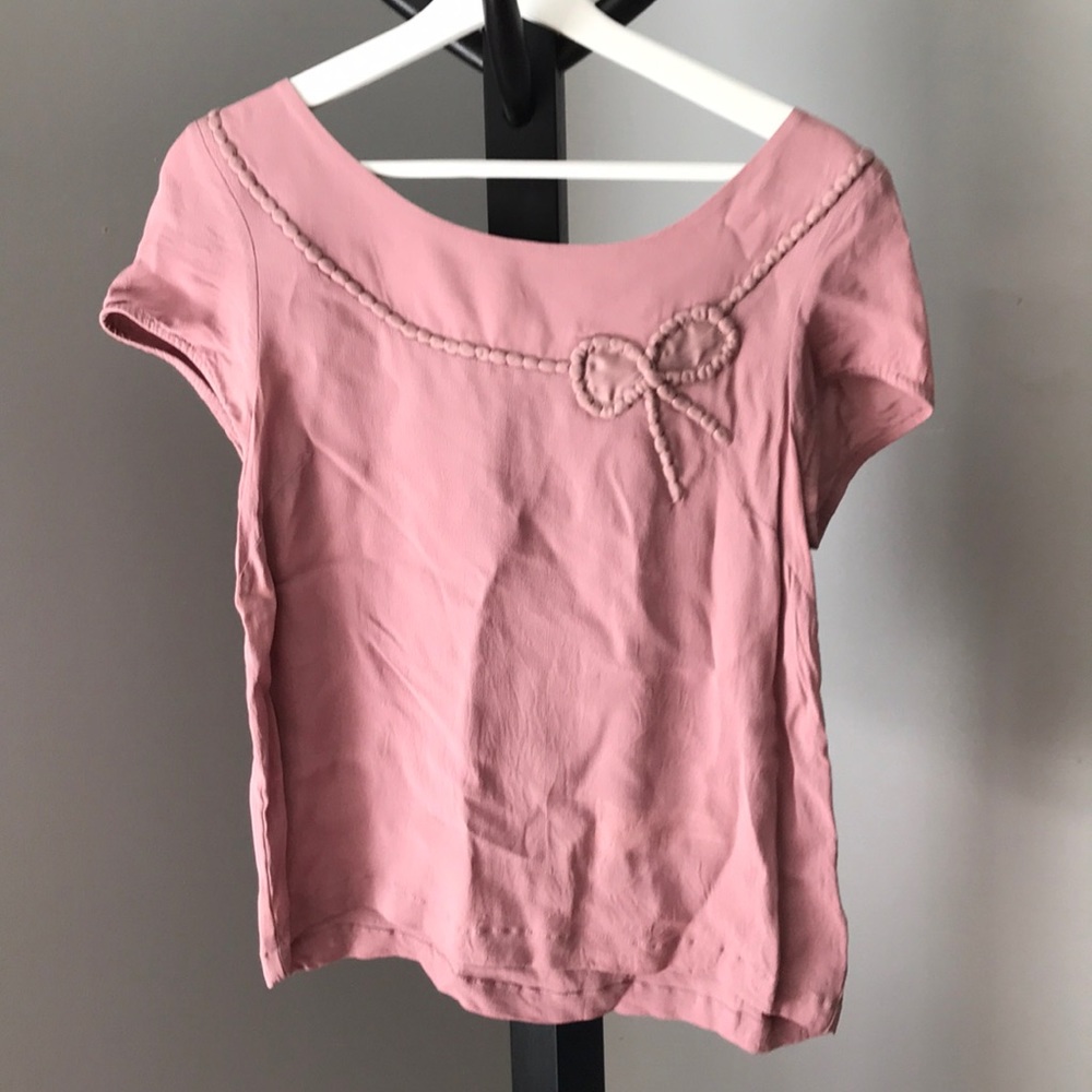 Pink Shortsleeve Blouse
